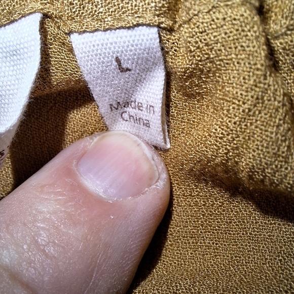 A Soft Surroundings velvet and sheer long sleeve tunic top in a size lar… - Picture 4 of 6